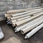 Ca. 25x Lantaarnpalen, Gampet, Eik